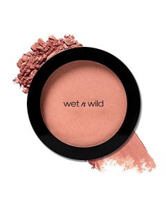 Wet n Wild Color Icon Blush Powder Makeup, Pearlescent Pink | Matte Natural Glow | Moisturizing Jojoba Oil