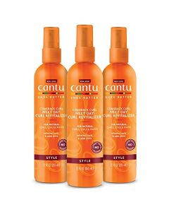 Cantu Comeback Curl Next Day Curl Revitalizer for Natural Hair with Pure Shea Butter, 12 fl oz (Pack of 3) (Packaging May Vary)