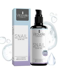 VITAVELLE Snail Mucin Moisturizer for Face – Anti-Aging, Soothing Snail Serum with Snail Secretion Filtrate – Collagen-Boosting, Regenerative Snail Moisturizer – Snail Mucus Skin Care Product (50ml)