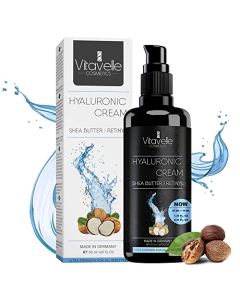VITAVELLE Hyaluronic Acid Moisturizer Anti-Aging Face Cream – Hyaluronic Acid Cream for Face – Face Moisturizer Face Cream with Shea Butter, Squalane, Lactic Acid – Anti Aging Cream (50ml)