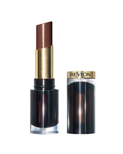 REVLON Super Lustrous Glass Shine Lipstick, Flawless Moisturizing Lip Color with Aloe, Hyaluronic Acid and Rose Quartz, Chocolate Luster (010), 0.15 oz