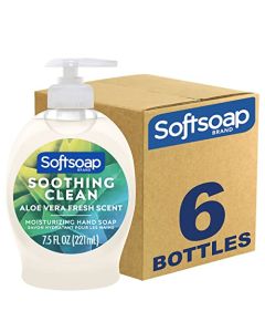 Softsoap Moisturizing Liquid Hand Soap, Soothing Clean Aloe Vera - 7.5 Fl Oz (Pack of 6)