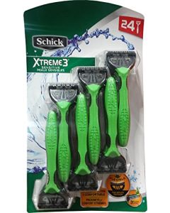 Schick Xtreme 3 Blade Sensitive Razor with Vitamin E & Aloe (24 Count)