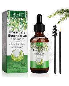 ZBQIEX Rosemary Oil for Hair Growth & Skin Care, Rosemary Essential Oils for Dry Damaged Hair and Hair Loss, Nourish Scalp, Stimulate Hair Growth, Improve Blood Circulation, Strengthen Hair, 60 ml