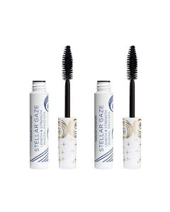 Pacifica Beauty Stellar Gaze Length & Strength Black Mascara, For Volume And Length, Vitamin B + Coconut, Natural Lash Effect, Silicone, Sulfate + Paraben Free, Vegan And Cruelty Free, Pack Of 2