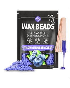 Wax Beads (Fit Gel) Blue Hard Wax Beads for Hair Removal, Waxing Beads, Bikini Wax, Body Wax, Brazilian Wax, Waxing Beads, Cera Para Depilar Todo el Cuerpo (1 Pound)