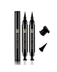 YOUNG VISION Winged Eyeliner Stamp - The Ultimate Tool for Flawless Cat-Eye Makeup, Go on Smooth, Waterproof and Long Lasting Eye Liner Pen