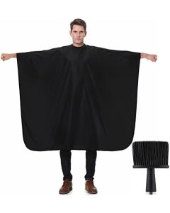 TILYIALA Barber Cape with Neck Duster Brush, Professional Salon Hair Cutting Capes for Adult, Hair Stylist Hairdresser Apron