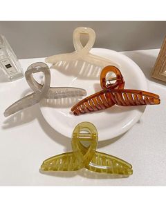 4 Pack Hair Clips for Women, 5.1" Large Claw Clips for Thick Hair, Large Butterfly Hair Clips Strong Hold, Summer Jelly Stylish Hair Accessories Claw Clips for Women Girls