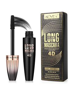 4D Silk Fiber Lash Mascara- Waterproof Mascara Black Volume and Length, Easily to Create Amazing Lashes for Thicker, Long Lasting and Curly Eyelashes