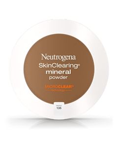 Neutrogena SkinClearing Mineral Acne-Concealing Pressed Powder Compact, Shine-Free & Oil-Absorbing Makeup with Salicylic Acid to Cover, Treat, & Prevent Breakouts, Chestnut 135.38 oz