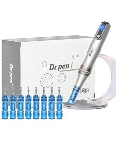 Dr.Pen Ultima M8S Microneedling Pen Professional, 2023 Year Premium Micro Needle Pen, Amazing Wireless Skin Pen for Face Body Beard, with 9 Cartridges 0.25mm