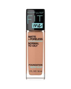 Maybelline New York Fit Me Matte + Poreless Liquid Oil-Free Foundation Makeup, Golden, 1 fl; oz