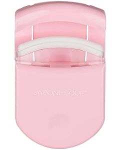 JAPONESQUE Travel Eyelash Curler, Pink - Plastic Eyelash Curlers For Travel Makeup - Comes With Bonus Replacement Lash Pad - 1 Pack