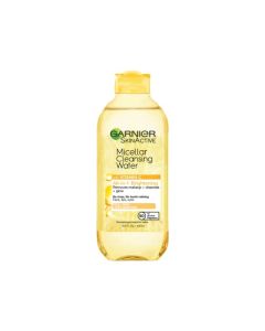 Garnier SkinActive Micellar Water with Vitamin C, Facial Cleanser & Makeup Remover, 13.5 Fl Oz (400mL), 1 Count (Packaging May Vary)