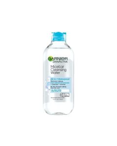 Garnier SkinActive Micellar Water For Waterproof Makeup, Facial Cleanser & Makeup Remover, 13.5 Fl Oz (400mL), 1 Count (Packaging May Vary)