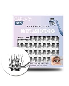 VIAVOGUE Lash Clusters, False Eyelashes Individual for DIY Lash Extension, 40 Clusters Individual Lashes, Fluffy Wispy Natural Look Reusable Cluster Lashes for Home Eyelash Extensions (Volume-14MM)