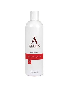 Alpha Skin Care Revitalizing Body Lotion with 12% Glycolic AHA, Simple and Effective Multi-Purpose Daily Moisturizer Hydrates and Exfoliates with Anti-Aging, Smoothing Properties