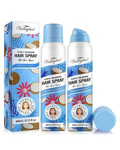 SHIFAKOU 2 Packs Waterless Dry Hair Shampoo - with Coconut Oil, Collagen, Dry Shampoo - Instantly Absorbs Oil for Refreshed Hair, Ultra-Gentle (Coconut)