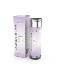 Lifio Nourish & Reverse Serum, Supports Skin Elasticity with NAD+ Booster with Coenzyme Q10 & Hyaluronic Acid, 1 fl. oz (30 mL)