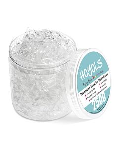 HOYOLS Clear Elastic Hair Bands, 2500 Small Rubber Bands Braids for Girls Kids Women Non-Slip Tiny Soft Hair Ties Braiding Hair Accessories Value Pack