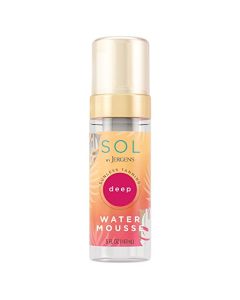 SOL by Jergens Deep Water Self Tanner Mousse, Water-based Sunless Tanner with Coconut Water, Tanning Water for Natural Looking Fake Tan, Dye-free, Tanning Active Derived from Natural Sugars, 5 Ounce