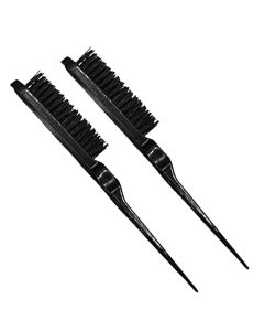Jawflew Edge Brush, Nylon Bristles Styling Brush, Back Hair Brush For Women and Men, Styling & Grooming Accessories
