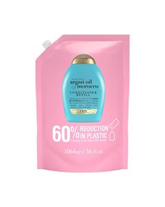 OGX Renewing + Argan Oil of Morocco Conditioner Refill Pouch for Strong Healthy-Looking Hair, 36 Fl Oz