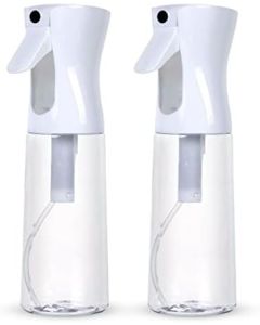 VIGOR PATH Hair Spray Bottle - Continuous Spray Nano Fine Mist Sprayer - Empty Spray Bottle - Reusable Beauty Spray Bottle - Cleaning, Hairstyling & Plants 5oz/150 ml (Pack of 2)
