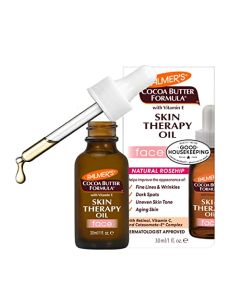 Palmer's Cocoa Butter Formula Moisturizing Skin Therapy Oil for Face with Vitamin E, C & 10 Pure Facial Oil Blend, Rosehip Fragrance, 1 Ounce