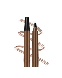 ObiPosay Eyebrow Pencil Medium Brown Waterproof Microblading Eyebrow Pen Smooth Natural Cruelty Free (Medium Brown #4)