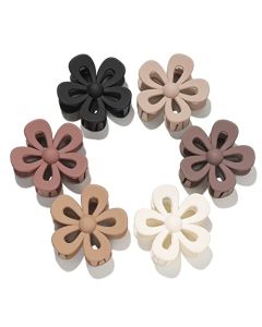 Flower Hair Claw Clip for Women Girls for Thick Hair Big Cute Matte Flower Clips Non Slip Strong Hold Hair