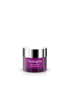 Neutrogena Triple Age Repair Anti-Aging Night Cream with Vitamin C; Fights Wrinkles & Evens Tone, Firming Anti-Wrinkle Face & Neck Cream; Glycerin & Shea Butter, 1.7 oz