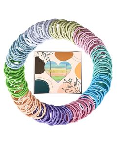 ADRIONE Kids Hair Ties for Girls Pastel 150 Pack, Ouchless Hair Elastics No Damage Ponytail Holders for Thick Hair Elastic Hair Bands for Women's Hair Non Slip Girls Hair Ties for Kids Thin Fine Hair