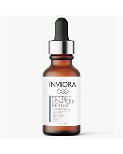 Inviora Advanced Peptide Complex Serum - Skin Firming Collagen Face Serum For Women, Anti-aging The Best One Serum For Face With Lactic Acid, Peptides, Hyaluronic Acid, Witch Hazel, Jojoba - 1 Oz…