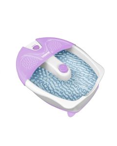Conair Soothing Pedicure Foot Spa Bath with Soothing Vibration Massage, Deep Basin Relaxing Foot Massager with Jets, Pink/White