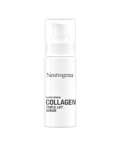 Neutrogena Rapid Firming Collagen Triple Lift Face Serum, Hydrating Serum with Collagen & AHP Amino Acid to visibly Firm & Smooth Skin, Lightweight, Mineral Oil- & Dye-Free, 1 fl. oz