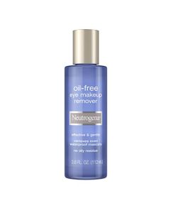 Neutrogena Oil-Free Liquid Eye Makeup Remover, Residue-Free, Non-Greasy, Gentle & Skin-Soothing Makeup Remover Solution with Aloe & Cucumber Extract for Waterproof Mascara, 3.8 fl. oz