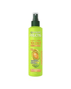 Garnier Fructis Sleek & Shine 10-in-1 for Frizzy, Dry Hair, Plant Keratin, 8.1 Fl Oz, 1 Count (Packaging May Vary)
