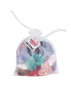 Scunci by Conair The Original Velvet Scrunchie Hair Ties & Ponytail Holders, Assorted Scrunchies 20 Count