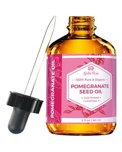 Leven Rose Pomegranate Seed Oil, 100% Pure Unrefined Cold Pressed Antioxidant Moisturizer for Hair Skin and Nails 2 oz