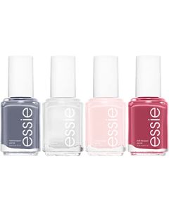 Essie Nail Polish, 8-Free Vegan, 4 Piece Best Sellers Set, Muchi Muchi, Blanc, Mrs Always Right, Toned Down, 8-Free Vegan, Gifts For Women And Men, 1 Kit