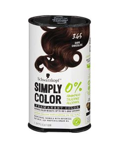 Schwarzkopf Simply Color Permanent Hair Color, 3.65 Dark Chocolate