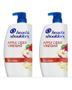 Head & Shoulders Dandruff Shampoo To Clarify Scalp Infused with Apple Cider Vinegar, 2 Count,32.1 fluid ounces