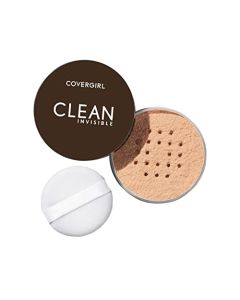 COVERGIRL Clean Invisible Loose Powder - Loose Powder, Setting Powder, Vegan Formula - Translucent Medium, 20g (0.7 oz)