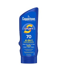 Coppertone SPORT Sunscreen SPF 70 Lotion, Water Resistant Sunscreen, Body Sunscreen Lotion, 7 Fl Oz