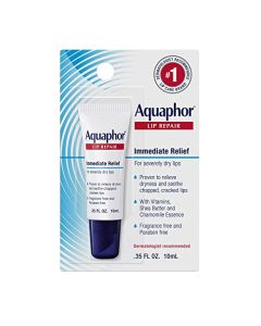 Aquaphor Lip Repair Ointment - Long-lasting Moisture to Soothe Dry Chapped Lips - .35 fl. oz. Tube