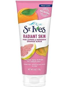 St. Ives Radiant Skin Pink Lemon and Mandarin Orange Face Scrub 6 oz (Pack of 2)