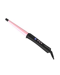 REMINGTON Pro Pearl Ceramic Conical Curling Wand, Digital Controls + 10 Heat Settings, Black/Pink, CI95AC4