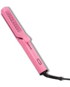 Trademark Beauty Sunny Styler Styling Iron, 2 in 1 Hair Straightener and Hair Curler in One, Perfect Hair Styling Tools, Pink